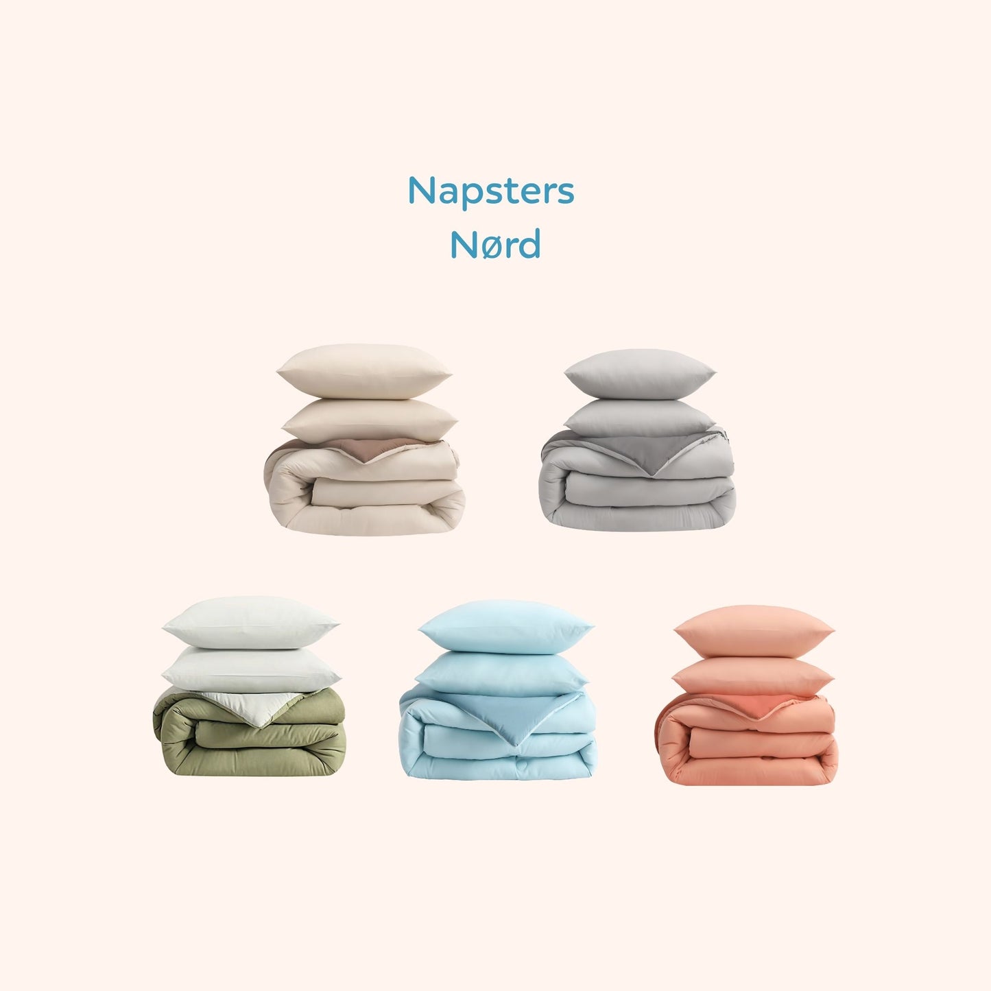 Nørd Berry Blush - Housse de couette sans housse