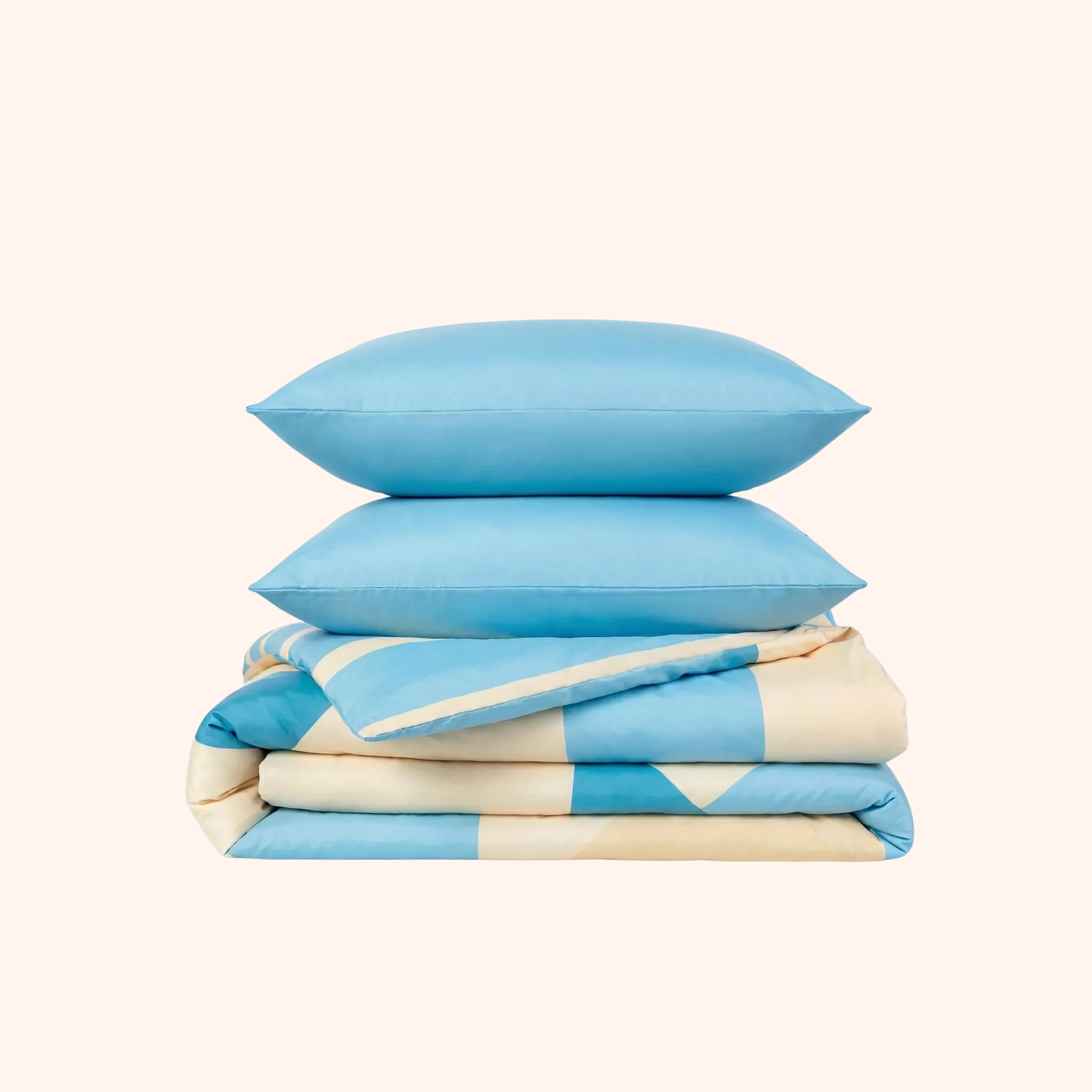 Sommardröm - Blue Breeze - La couette sans housse de couette |housse fixe |lavable