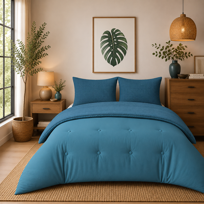 Structure Cloud Blue - La couette sans housse de couette | housse fixe | lavable