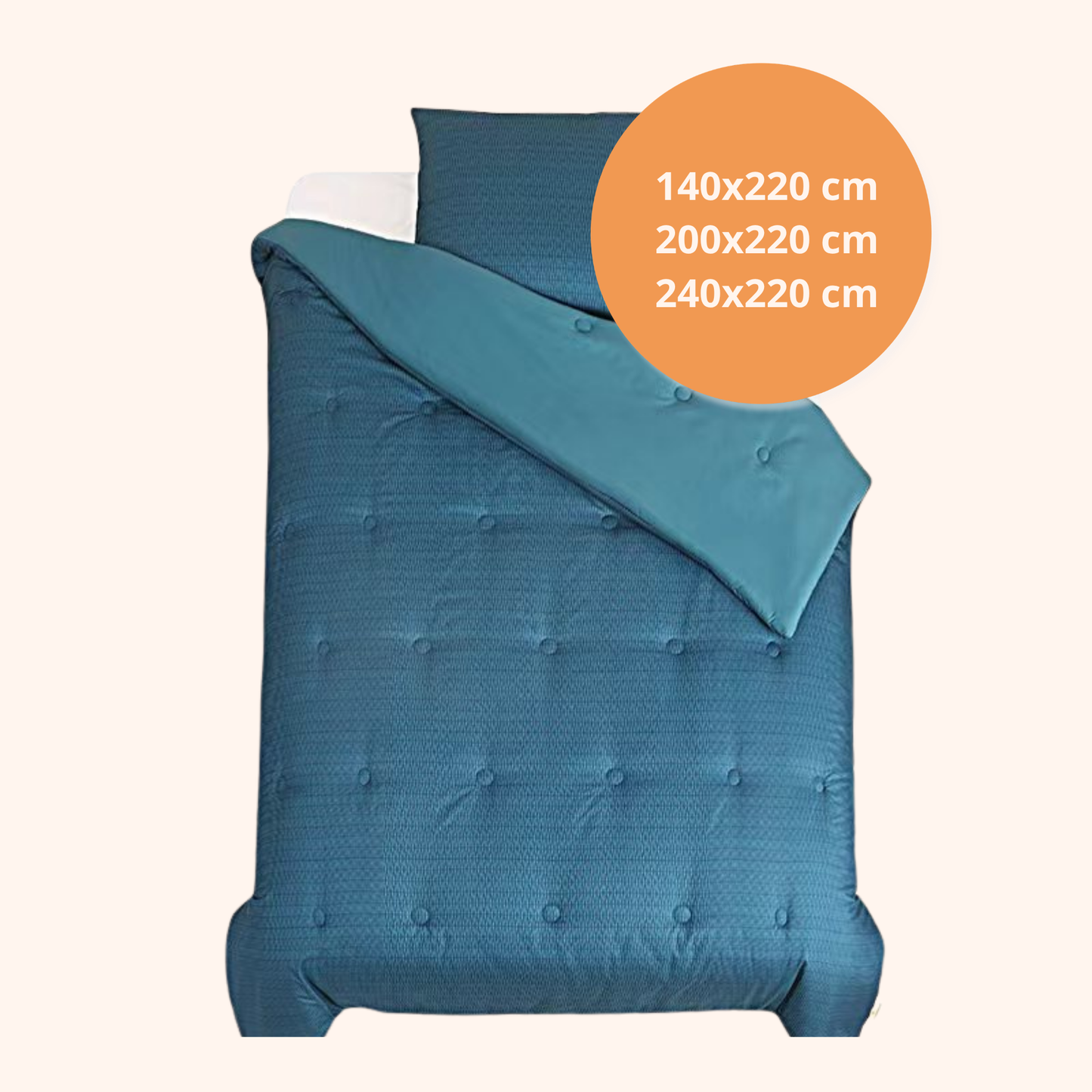 Structure Cloud Blue - La couette sans housse de couette | housse fixe | lavable