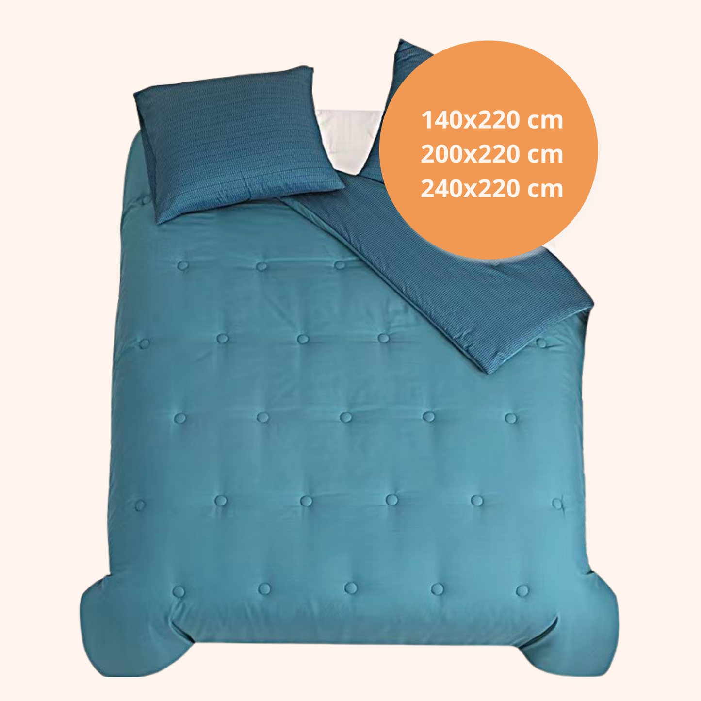 Structure Cloud Blue - La couette sans housse de couette | housse fixe | lavable