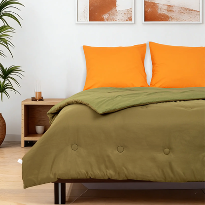Dreamwave - Olive Leaf - La couette sans housse | housse fixe | lavable