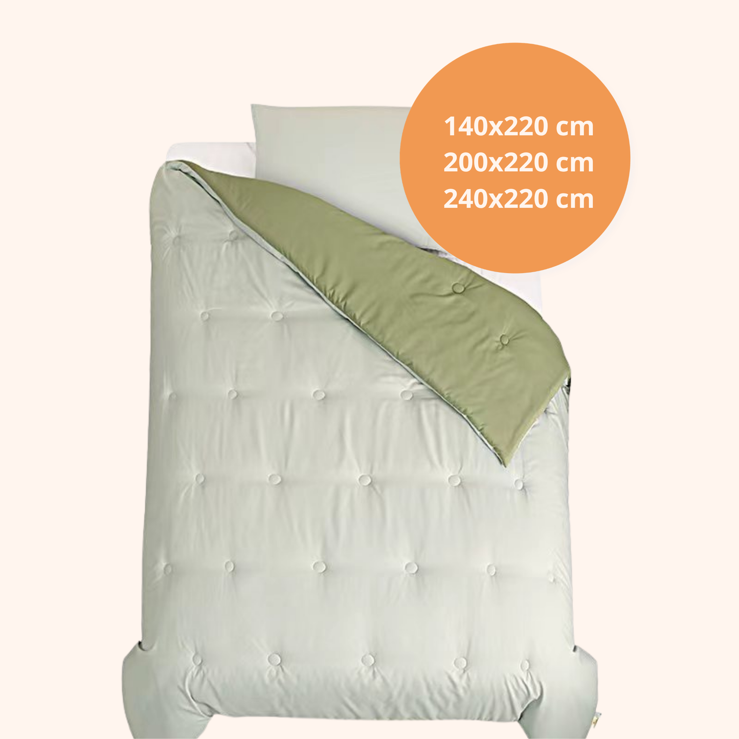 Nørd Soft Forest - La couette sans housse de couette |housse fixe |lavable