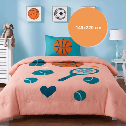 Good vibes - Sporty Summer - La couette sans housse pour les enfants |housse intégrée |lavable