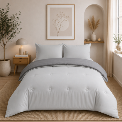 Nørd Stone Grey - La couette sans housse | housse fixe | lavable