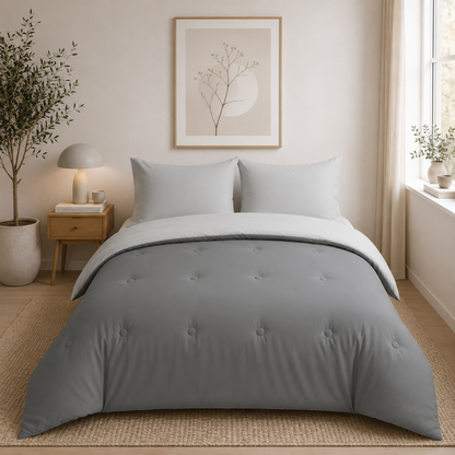 Nørd Stone Grey - La couette sans housse | housse fixe | lavable