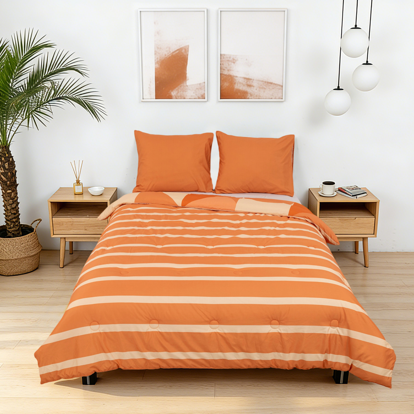 Sommardröm - Sunrise Glow - La couette sans housse | housse fixe | lavable
