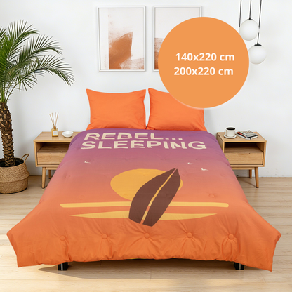 Take-it-Lazy - The Rebel Surfer - La couette sans housse ni parure |housse fixe |lavable