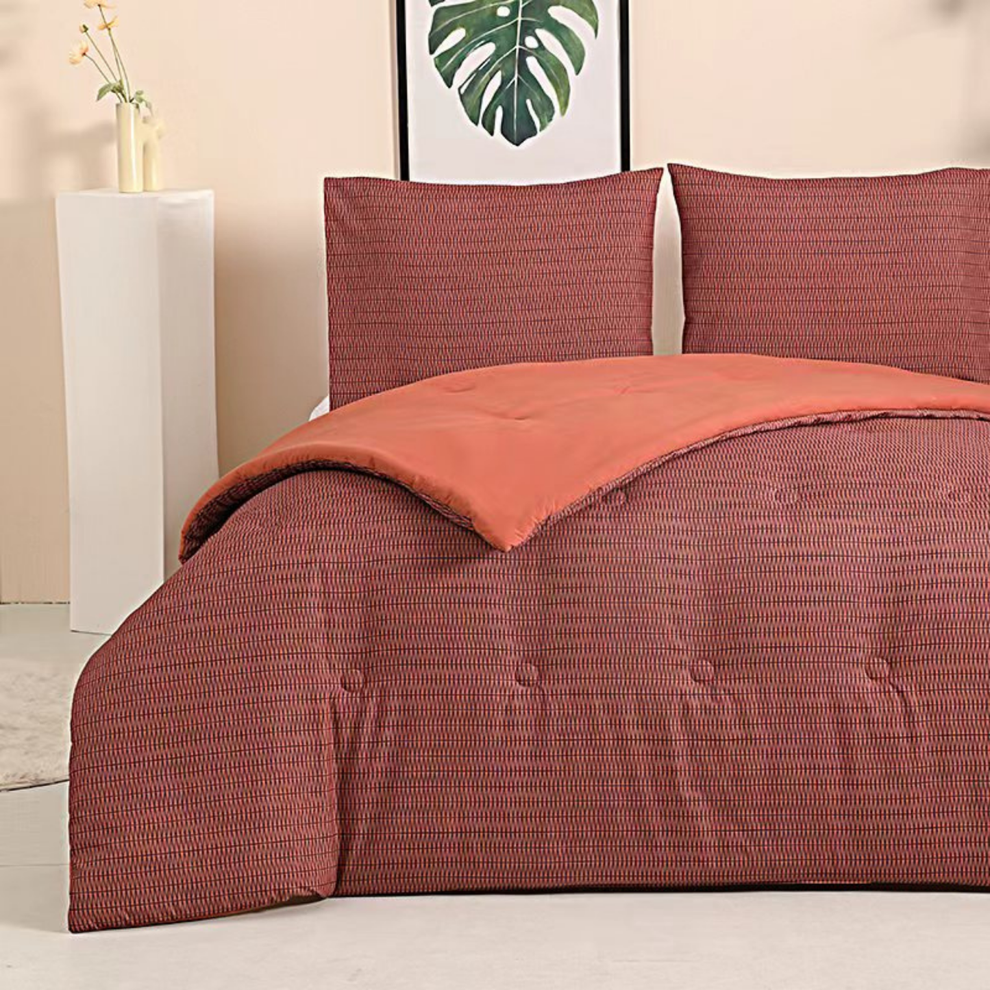 Structure Velvet Plum - La couette sans housse | housse fixe | lavable