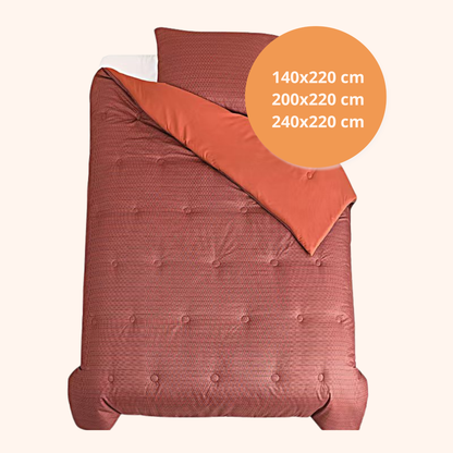 Structure Velvet Plum - La couette sans housse | housse fixe | lavable