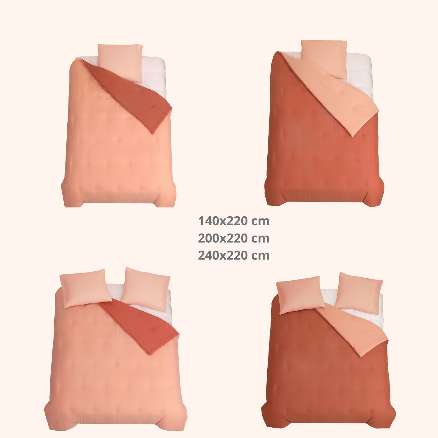 Nørd Berry Blush - Housse de couette sans housse