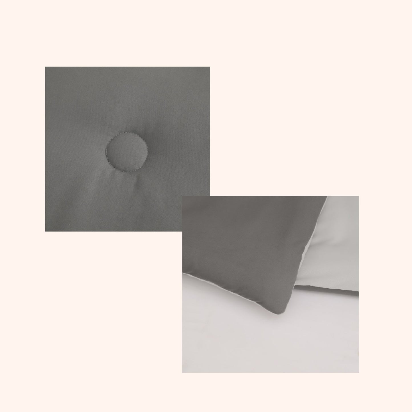 Nørd Stone Grey - Housse de couette sans housse