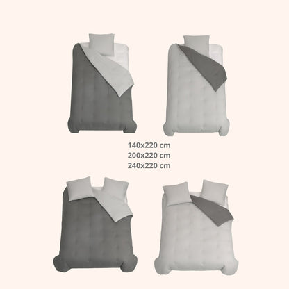 Nørd Stone Grey - Housse de couette sans housse