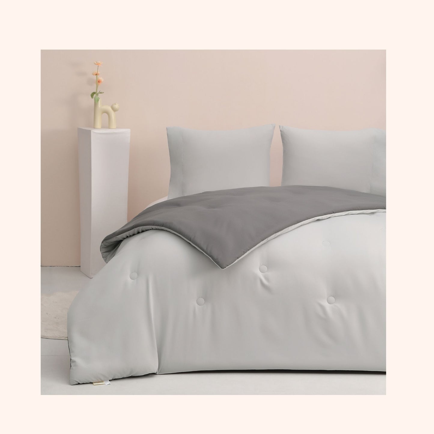 Nørd Stone Grey - Housse de couette sans housse