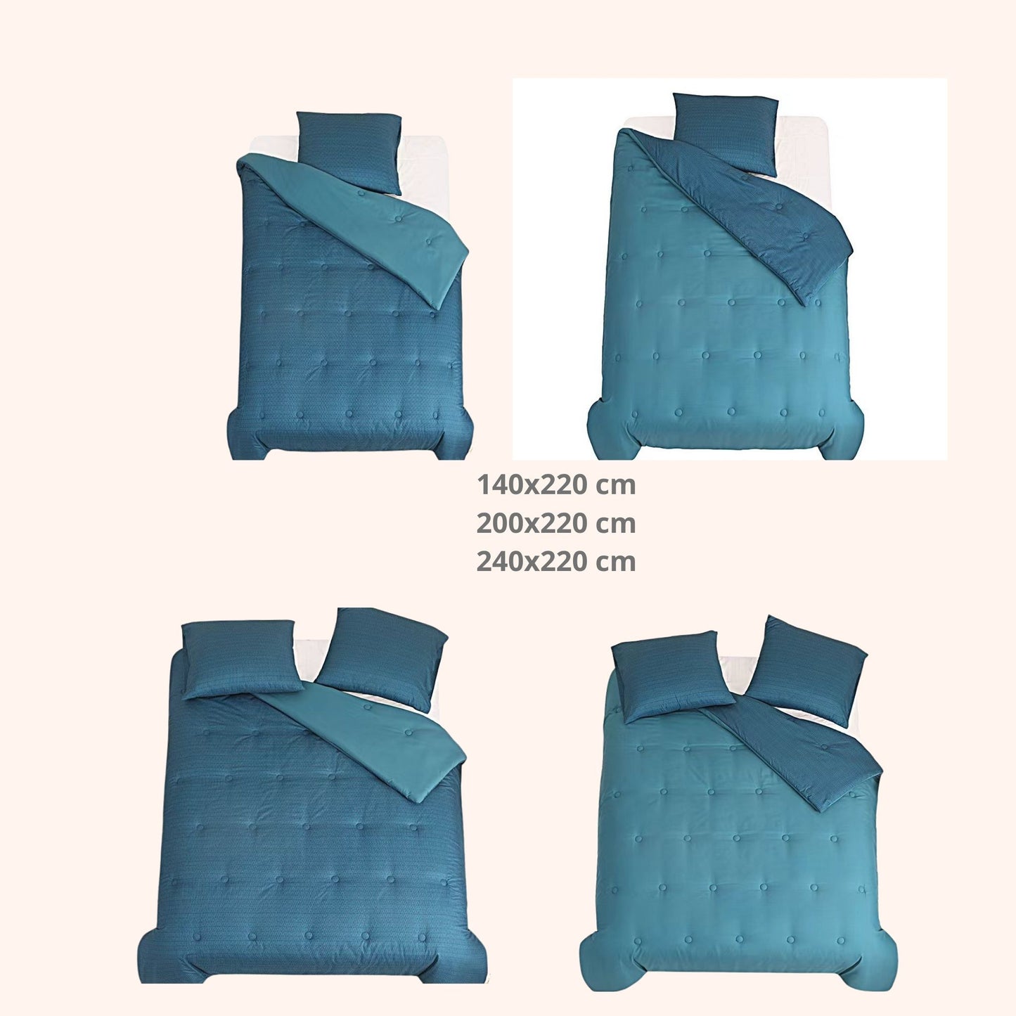 Struktur Cloud Blue - Housse de couette sans housse