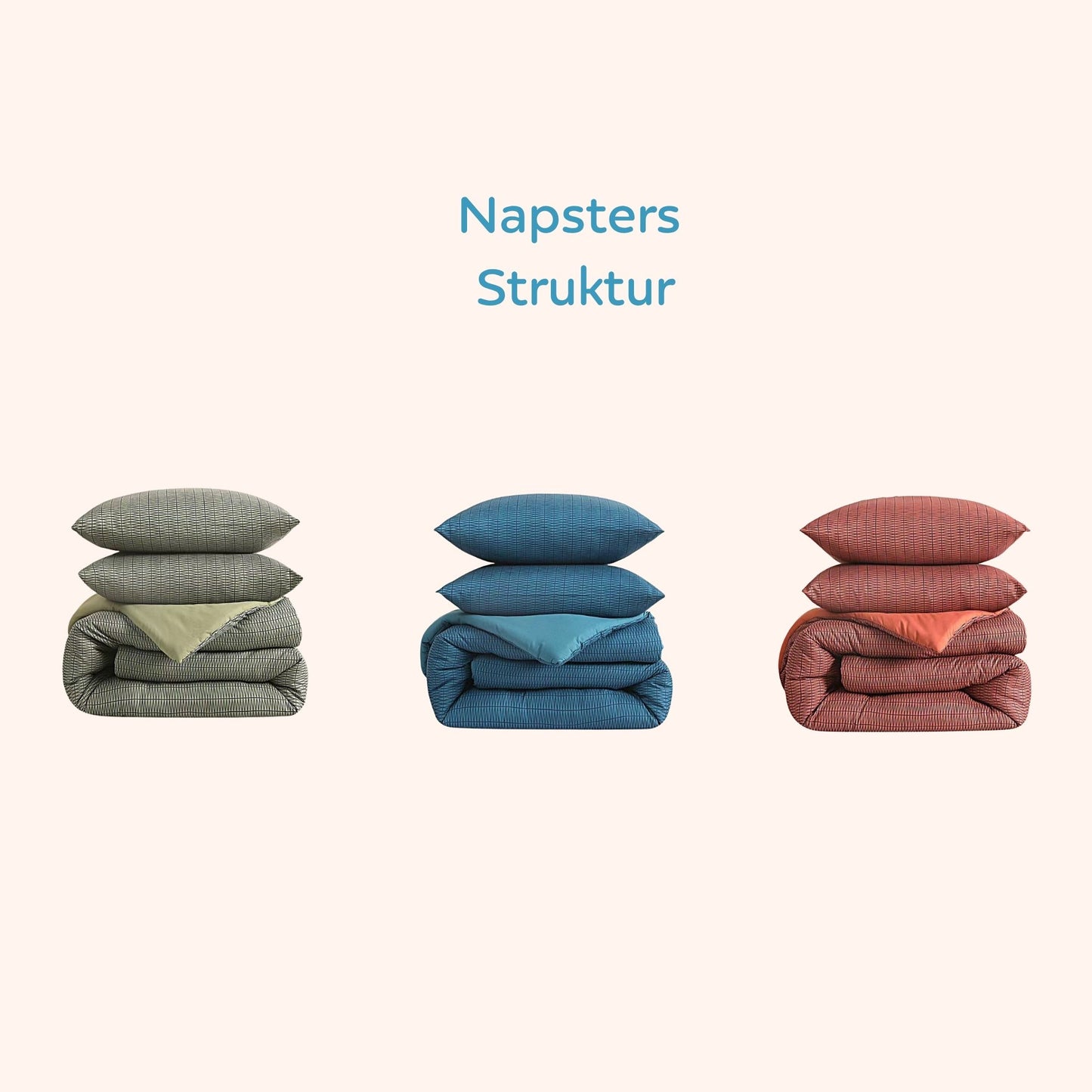 Struktur Cloud Blue - Housse de couette sans housse