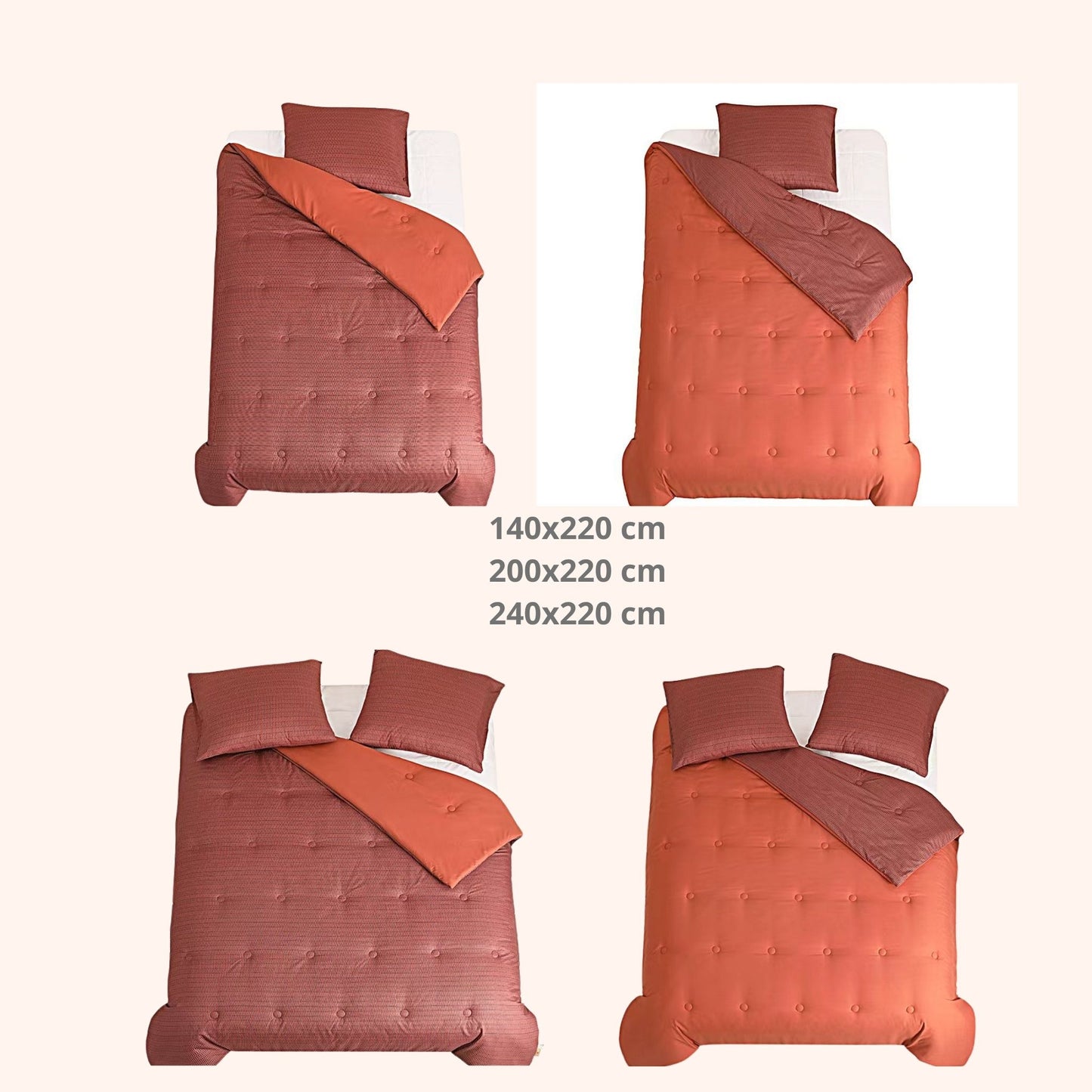 Struktur Velvet Plum - Housse de couette sans housse