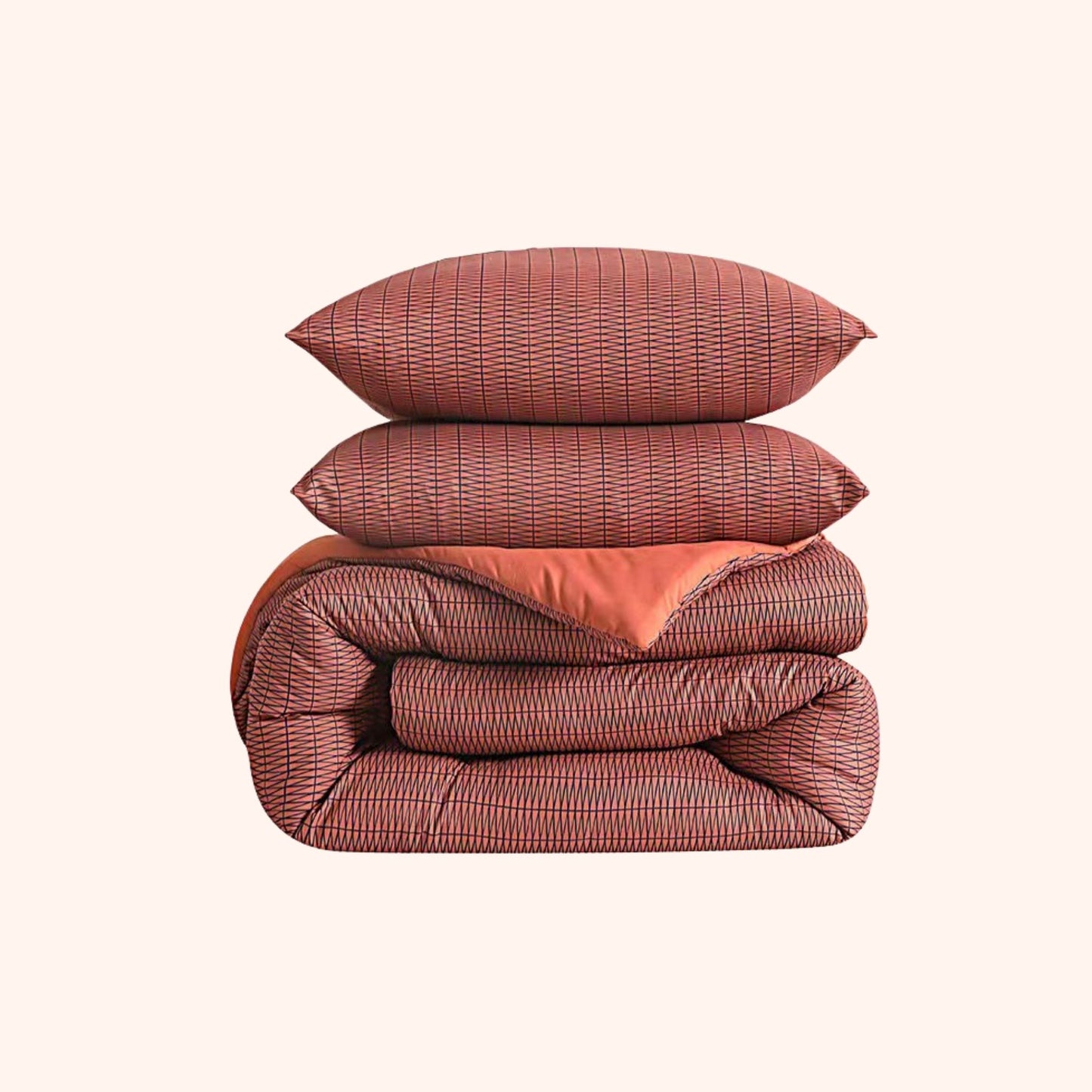 Struktur Velvet Plum - Housse de couette sans housse